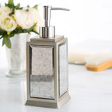 Dibiatu Glass Mirrored Lotion and Soap Dispenser