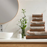 Lola Superior Marble Effect 10 Piece Cotton Towel Set