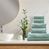 Lola Superior Marble Effect 10 Piece Cotton Towel Set