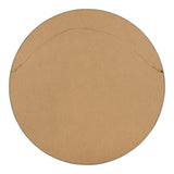 Norma Modern & Contemporary Round Wood Frame Accent Mirror