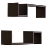 Briniji 2 Piece Novelty Floating Wall Shelf Set (Set of 2)