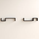 Briniji 2 Piece Novelty Floating Wall Shelf Set (Set of 2)