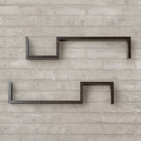 Briniji 2 Piece Novelty Floating Wall Shelf Set (Set of 2)