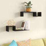Briniji 2 Piece Novelty Floating Wall Shelf Set (Set of 2)