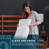 Veida Standard Memory Foam Plush Support Pillow