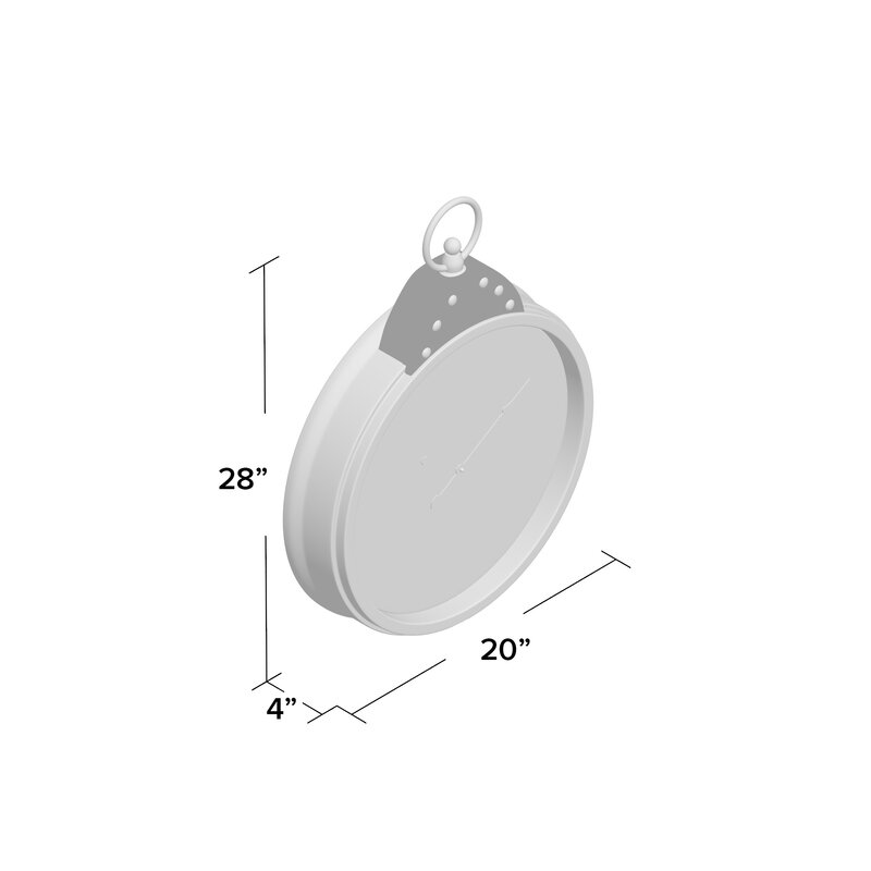 Thebul Brown/Black Round Vintage 19" Wall Clock