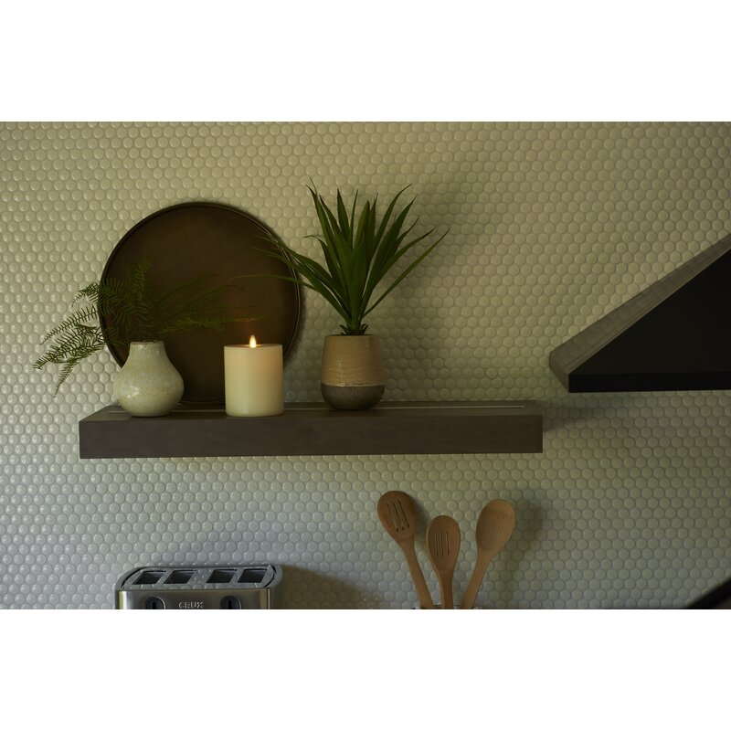 Masstan LED Flat Edge Vanilla Honey Scented Flameless Flicker Candle