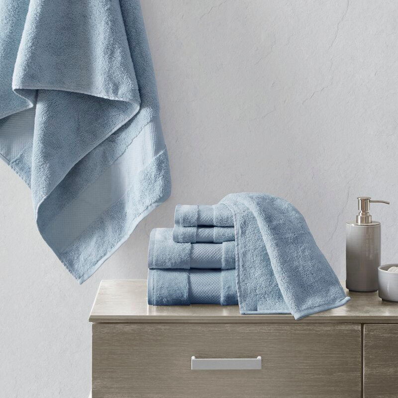 Nona 6 Piece 100% Turkish Cotton Towel Set (Set of 6)
