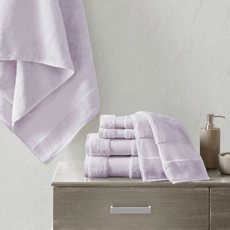 Nona 6 Piece 100% Turkish Cotton Towel Set (Set of 6)