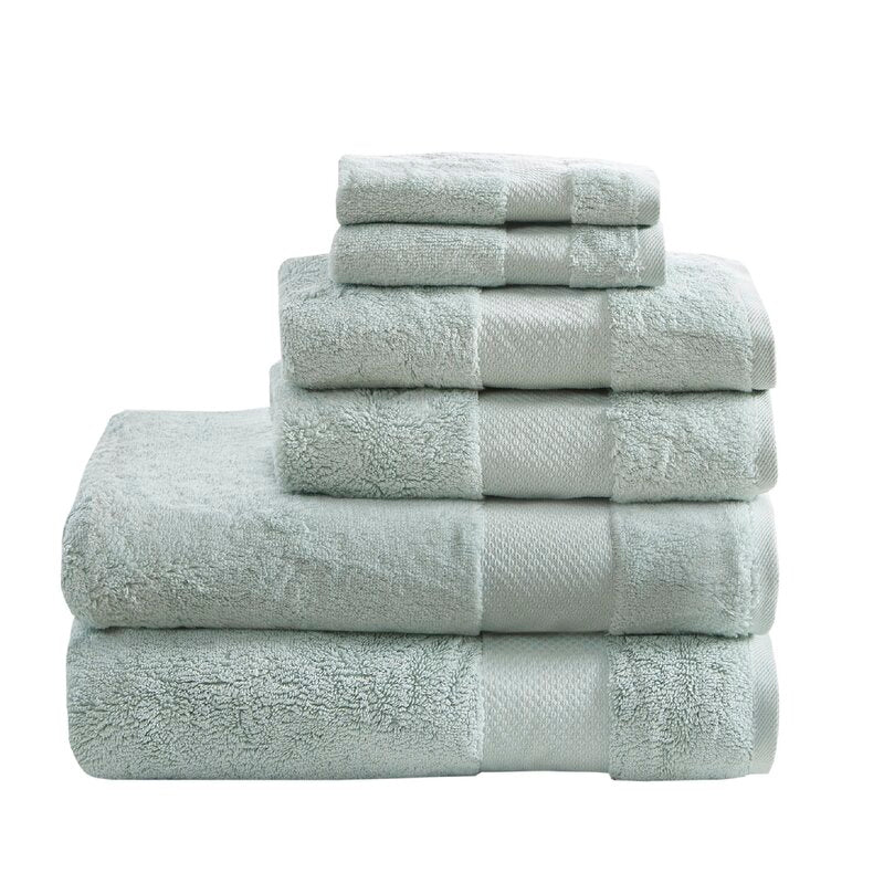 Nona 6 Piece 100% Turkish Cotton Towel Set (Set of 6)