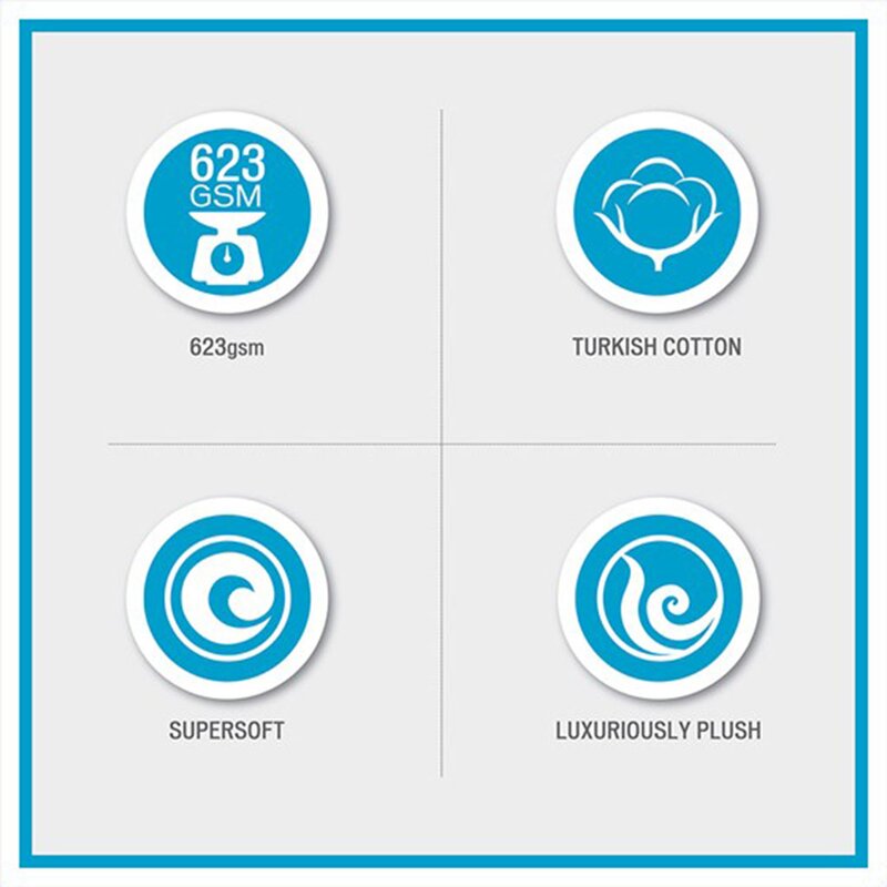 Nona 6 Piece 100% Turkish Cotton Towel Set (Set of 6)