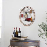 Netome Vase and Bowl Ornamental Metal Wall Decor