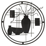 Netome Vase and Bowl Ornamental Metal Wall Decor