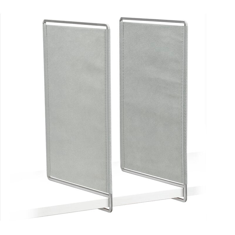 Wynnautree 2 Pcs Moth Proof Metal Shelf Divider