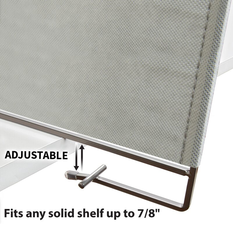 Wynnautree 2 Pcs Moth Proof Metal Shelf Divider