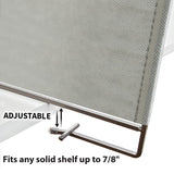 Wynnautree 2 Pcs Moth Proof Metal Shelf Divider