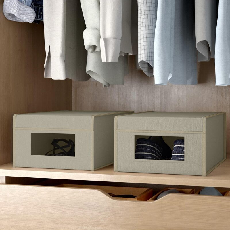 Bampsay Small Shoe Storage Box (Set of 2)