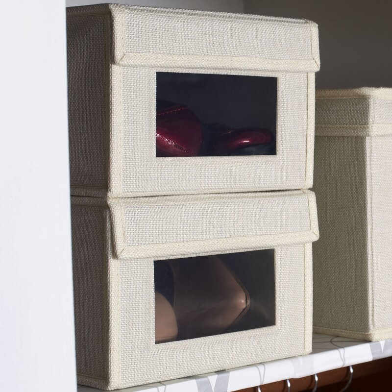Bampsay Small Shoe Storage Box (Set of 2)