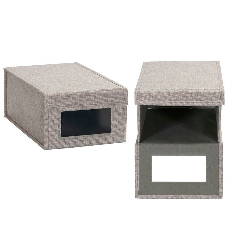 Bampsay Small Shoe Storage Box (Set of 2)