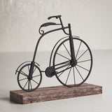 Vaubia Textured Iron Decorative Bicycle Sculpture