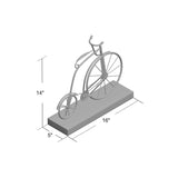 Vaubia Textured Iron Decorative Bicycle Sculpture