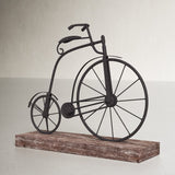Vaubia Textured Iron Decorative Bicycle Sculpture