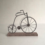 Vaubia Textured Iron Decorative Bicycle Sculpture