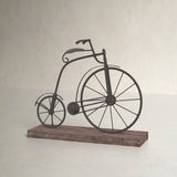 Vaubia Textured Iron Decorative Bicycle Sculpture