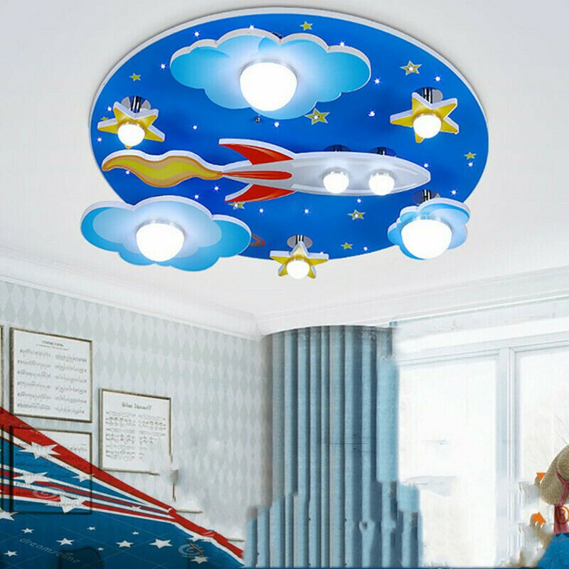 Lonsen Kids Light 23.6'' Unique/Statement Circle LED Flush Mount