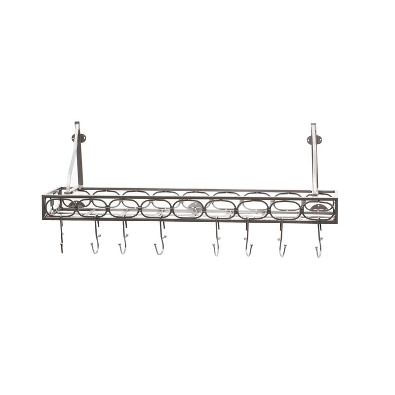 Quay Wall Mounted Bookshelf Pot Rack