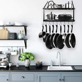 Yarrow Wall Mounted Pot Rack
