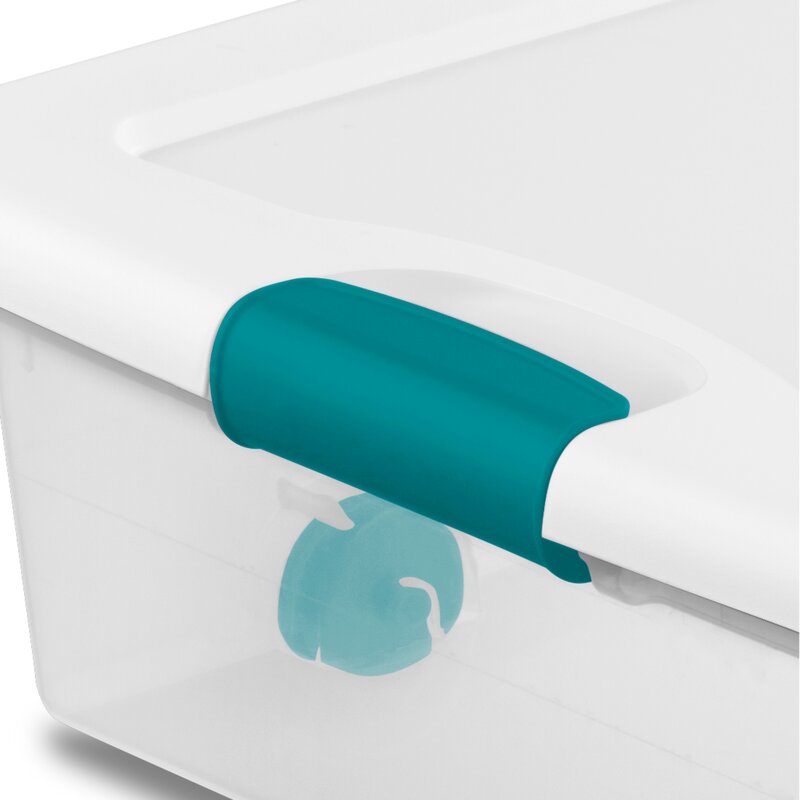 Beraw Wheeled Latching Plastic Underbed Storage Set (Set of 4)