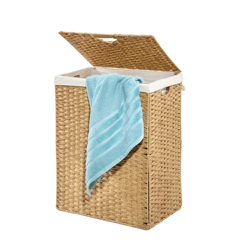 Siavia Wicker Foldable Laundry Basket