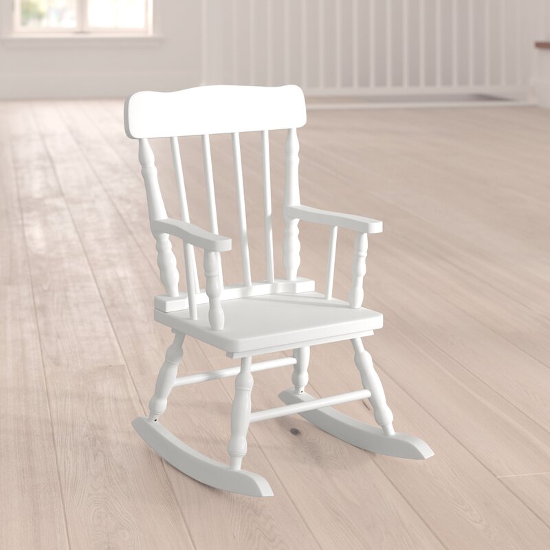 Baordal Solid Wood Kids Rocking Chair