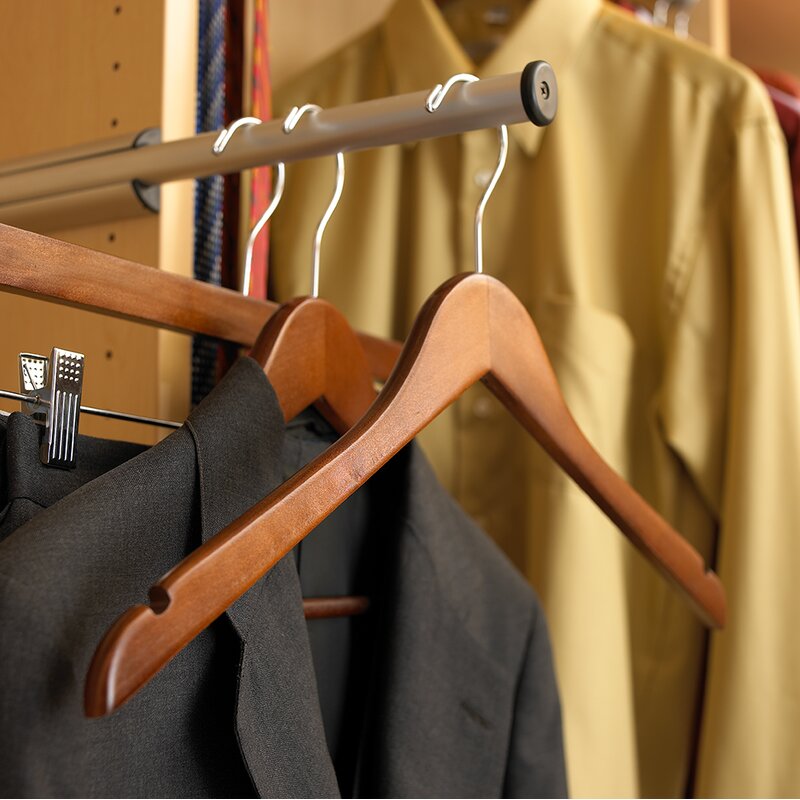 New Publo 25 Pcs Wood Hanger for Dress/Shirt/Sweater