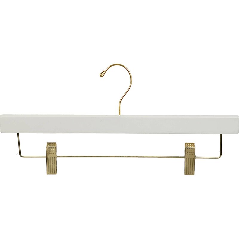 Beaulieu 25 Pcs Pant Hanger with Adjustable Cushion Clips for Skirt/Pants