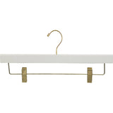 Beaulieu 25 Pcs Pant Hanger with Adjustable Cushion Clips for Skirt/Pants