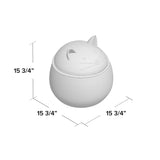 Ivesoy Woven Cat Shaped Storage Basket