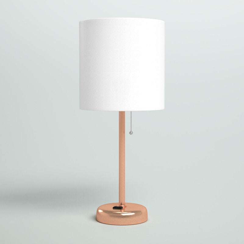 Tanner 19.5" Table Lamp with Outlet