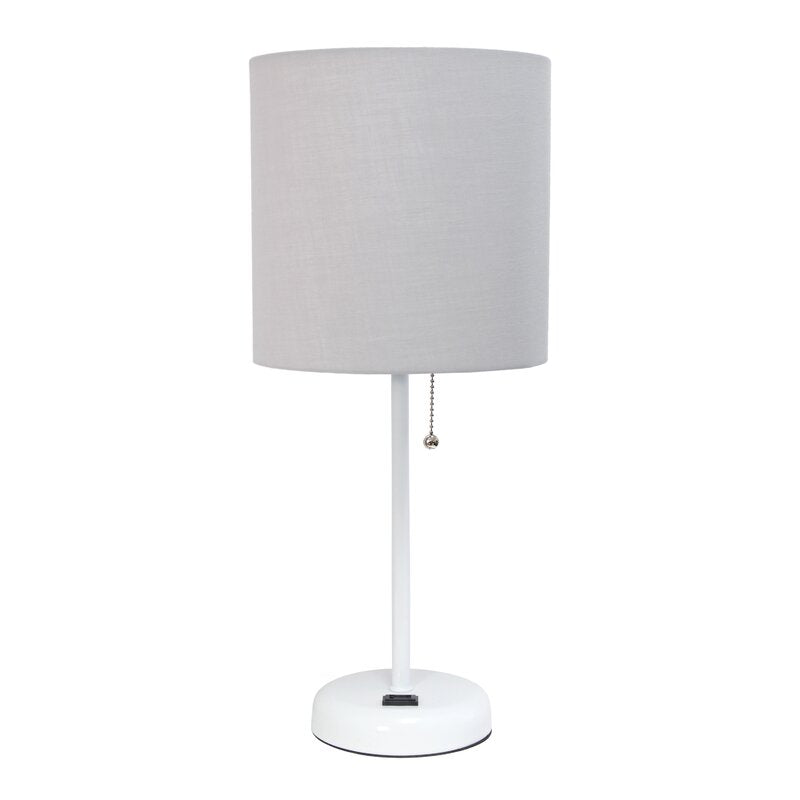 Baxter 19.5" Table Lamp with Outlet