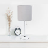 Baxter 19.5" Table Lamp with Outlet