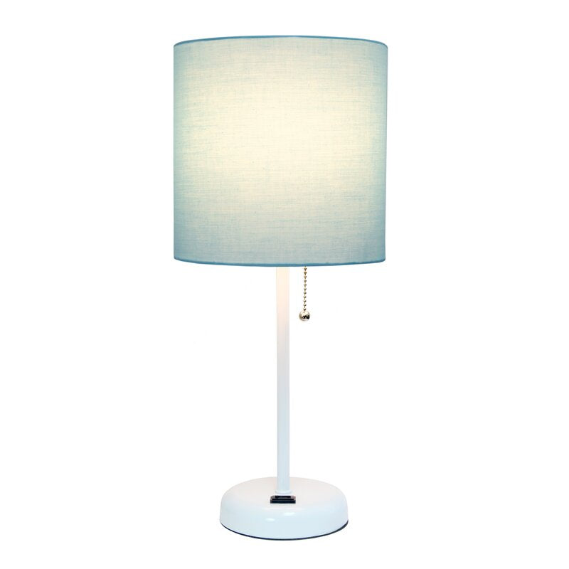 Baxter 19.5" Table Lamp with Outlet