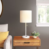 Baxter 19.5" Table Lamp with Outlet