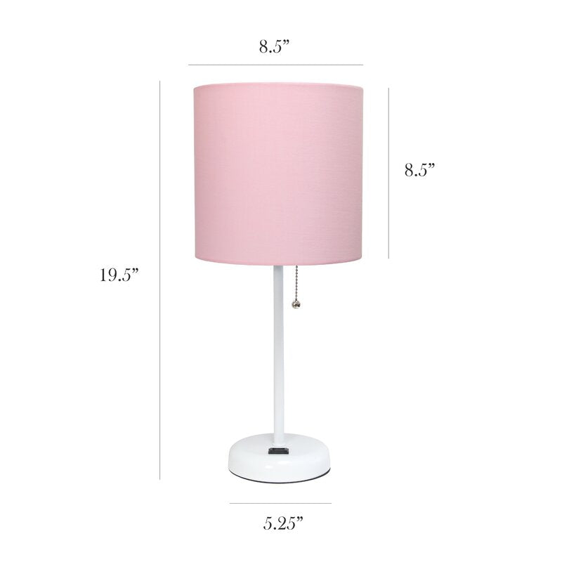 Baxter 19.5" Table Lamp with Outlet