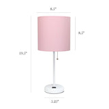 Baxter 19.5" Table Lamp with Outlet