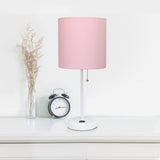 Baxter 19.5" Table Lamp with Outlet