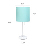 Baxter 19.5" Table Lamp with Outlet