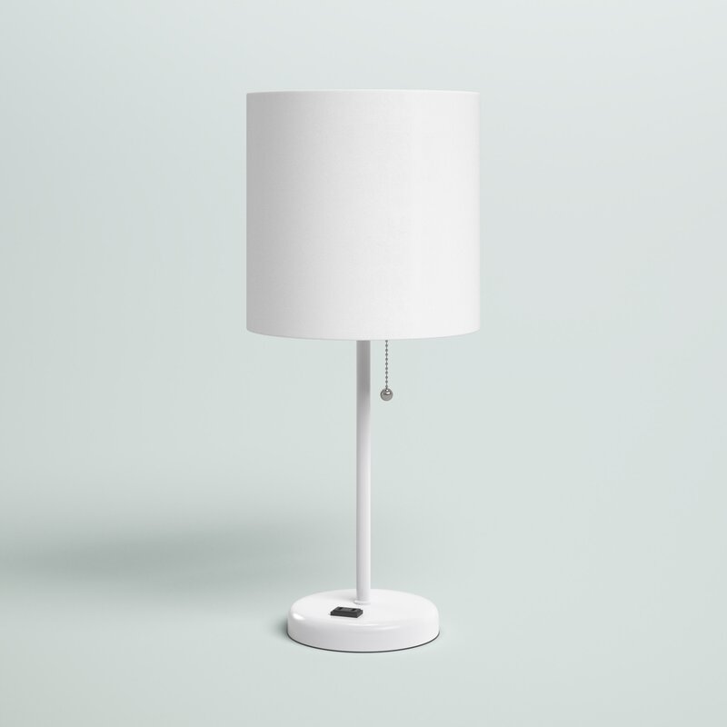 Baxter 19.5" Table Lamp with Outlet