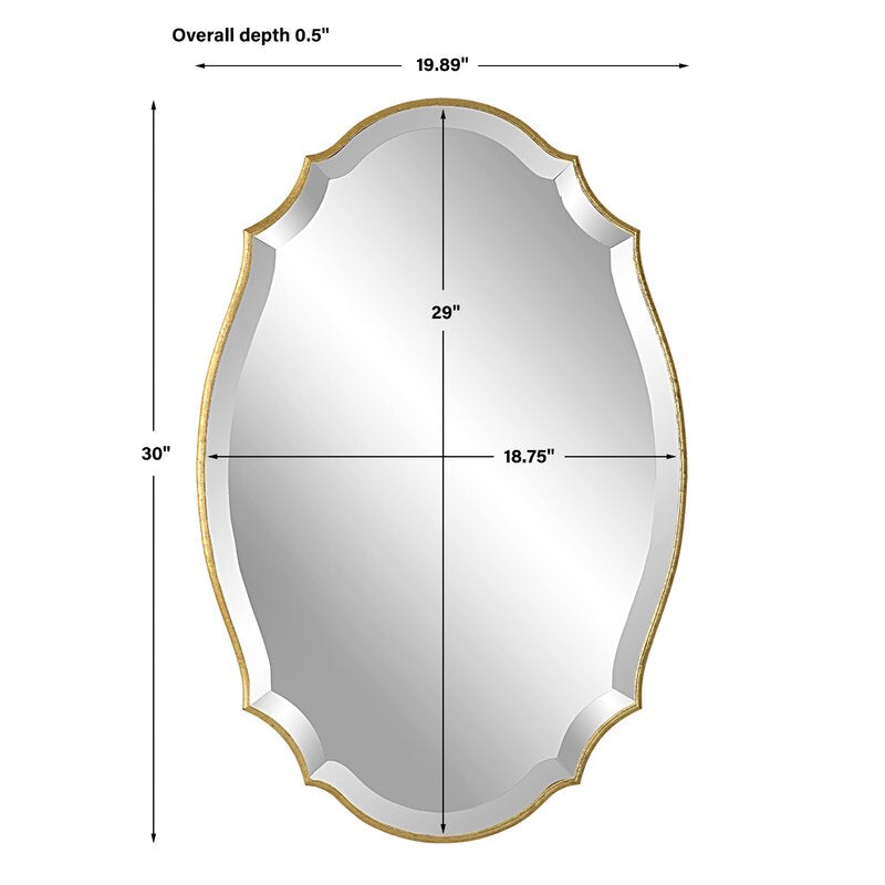 Dangui Classic Oval Beveled Accent Mirror
