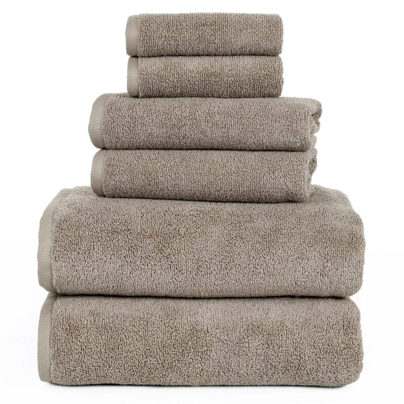Janessa Egyptian-Quality Cotton 6 Piece Plush Towel Set